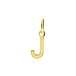 Lucardi Dames 14 karaat gouden letter hanger alfabet - Hanger - Goud