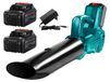 RealG RC-K-2308 Souffleur de feuilles à batterie, 30 000 tr/min, 400 W, 2x batterie 3000 mAh