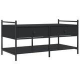 VidaXL Salontafel 99x50x50 cm bewerkt hout zwart