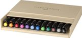 FABER-CASTELL Pitt Artist Pen Brush-tussenpennen, atelierdoos, 12 stuks