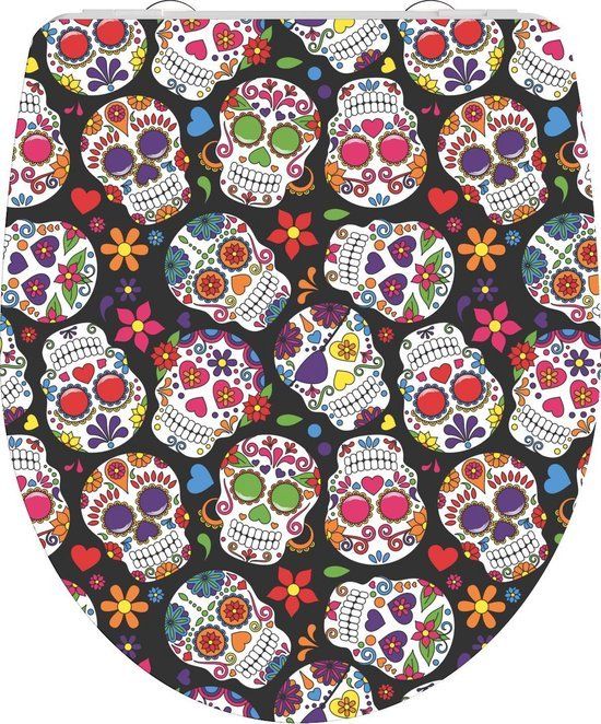 SCHÜTTE WC-Bril 82586 CRAZY SKULL - Duroplast - Soft Close - Afklikbaar