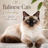 Balinese Cats Calendar 2027