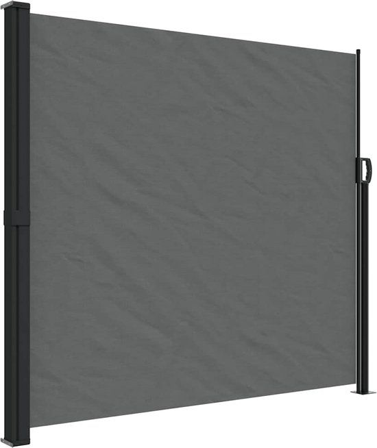 vidaXL Windscherm uittrekbaar 180x300 cm antracietkleurig