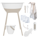 Luma Bad & Verzorgingsset Luma White/Almond met Hydrofiele Starterset Ecru
