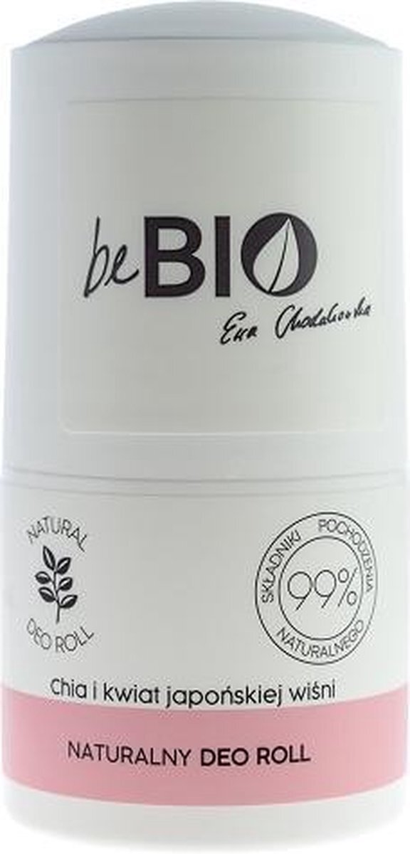 BeBio Ewa Chodakowska Natuurlijke Deodorant Roll-on Chia en Kersenbloesem 50ml