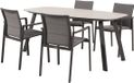 4 Seasons Outdoor Manolo Cortina dining tuinset 180x95xH75 cm 5 delig keramiek antraciet