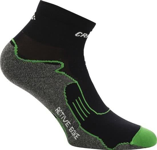 Craft Active Bike Sock - Sportsokken - Algemeen - Maat 34 - 36 - Black;Grey;turquoise