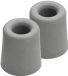 Merkloos 4x stuks deurstopper / deurstoppers rubber grijs - 4,8 x 3,7 cm - deurbuffers / deurbuffer