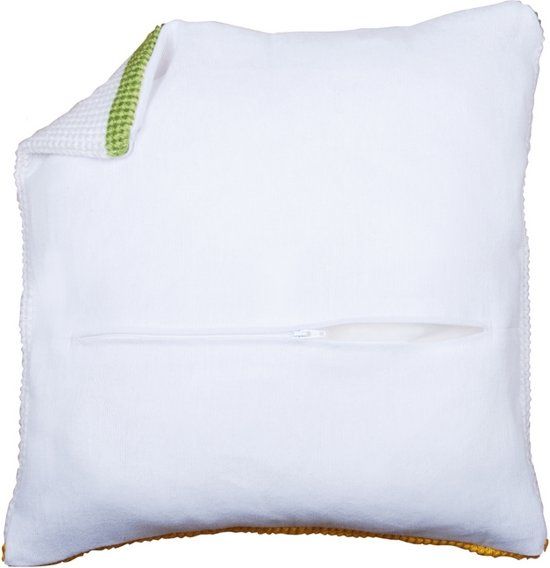 Vervaco Kussenachterkant met rits 45x45cm wit