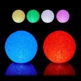 Relaxdays LED lichtbol - set van 2 - Ø 12 cm - kleurverandering - op batterij - binnen