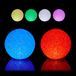 Relaxdays LED lichtbol - set van 2 - Ø 12 cm - kleurverandering - op batterij - binnen