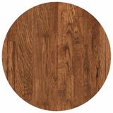 vidaXL Tafelblad Ø 40 x 2,5 cm rond massief eikenhout