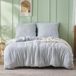 Coton Mousseline Ensemble de literie Bleu clair 200x200cm
