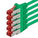 1aTTack.de 5x 10m - Cat 6 netwerkkabel patchkabel Cat6 RJ45 SFTP - Groen