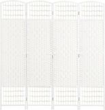 Homcom Kamerverdeler Grenenhout Wit 160 x 170 cm