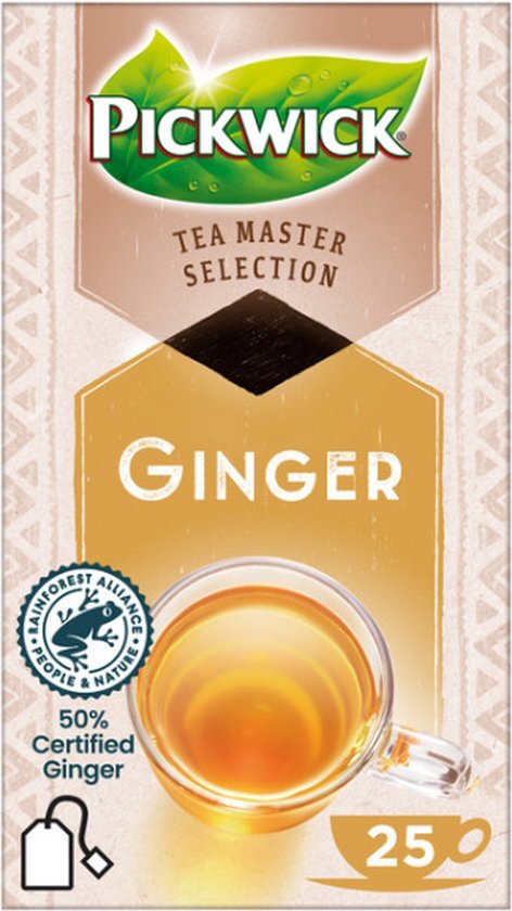 Thee Pickwick Master Selection ginger 25st | Pak a 25 stuk | 4 stuks