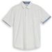 Tom Tailor - Regular fit katoenen overhemd met korte mouwen - Maat M - gardenia white dot structure