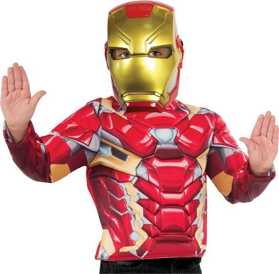 Rubie's Iron Man Mask - Yellow/Red - Kids