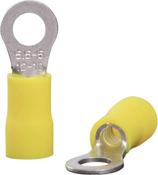 Quadrios 22C457 Ringkabelschoen | 6.0 mm² | 5.3 mm | Geel | 1 set