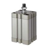 RIEGLER 15. EMA.63015 serie ASE compacte cilinder, enkelwerkend, drukloos ingeschoven, zuigerstang, 60 mm zuiger, 15 mm hub, G 1/8" aansluiting, M12 x 1,25 zuigerstangen