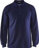 Blåkläder Vlamvertragende polo piqué lange mouw 3374-1726 - Marineblauw - XXXL