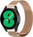 By Qubix - Milanese bandje - Champagne goud - 18mm - Geschikt voor Garmin Venu 3s / Vivoactive 4s / Venu 2s / Vivomove 3s / Forerunner 255s / 265s