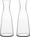 Bormioli Rocco Atelier Glazen water karaffen van 1 Liter - 2x - Sapkannen/waterkannen/schenkkannen - H28 cm