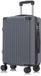 YONSLY Sac cabine - 55cm - 40 L - Serrure à combinaison - Gris