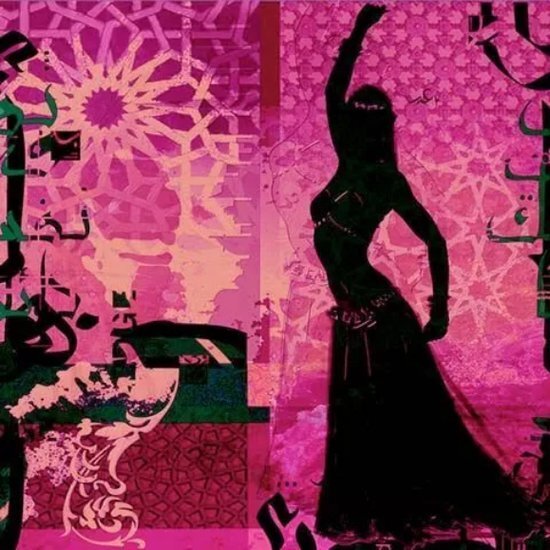 Safaary - Arabische Schilderij Buikdanseres Roze - 50x50 CM
