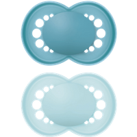 MAM Original Blue Color 6M+ Fopspeen – 2 stuks