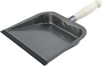Sorex Vuilblik - metaal - houten handvat - 35 x 26 cm - zilver