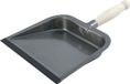 Sorex Vuilblik - metaal - houten handvat - 35 x 26 cm - zilver