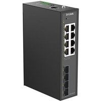 D-Link DIS-210G-12 Netwerkswitch Managed L2/L3 Gigabit Ethernet DIN rail Zwart