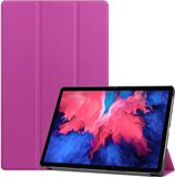 Lunso 3-Vouw sleepcover hoes - Geschikt voor Lenovo Tab P11 Pro - Paars