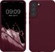 kwmobile telefoonhoesje geschikt voor Samsung Galaxy S22 Plus - Hoesje met siliconen coating - Smartphone case in bordeaux-violet