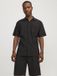 JACK&JONES JORMYKONOS PLISSE RESORT SS SHIRT Hommes Noir S