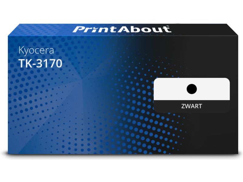 PrintAbout Toner TK-3170 Zwart Hoge capaciteit geschikt voor Kyocera
