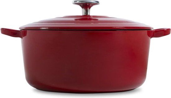 BK Bourgogne Braadpan - 20 cm - Chili Red - Gietijzer