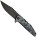 WE Knife WE25079-3, Dark Grey Stonewashed Böhler M390, Pixel Pattern Titanium zakmes