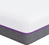 vidaXL Traagschuimmatras - Medium - 70 x 200 cm - Wit en Grijs