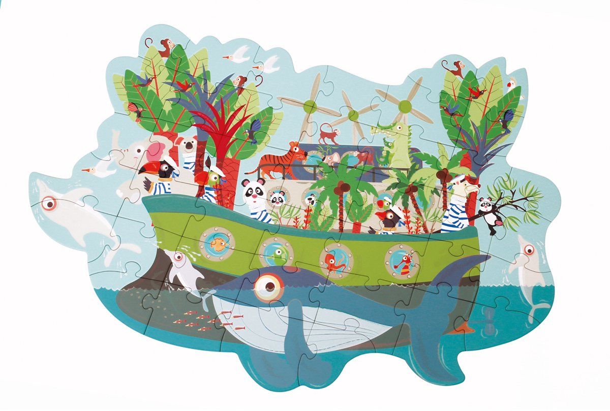 Scratch Europe Scratch Puzzel 40pcs: CONTOUR PUZZEL/DE ARK 69,5x47,6cm, 3+