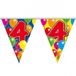 Folat Leeftijd vlaggenlijn - 2x - 4 jaar - 10 meter - verjaardag feest versiering - vlaggetjes