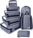 Ibenzoa® set de 8 organisateurs de voyage