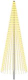 vidaXL LED Kerstboom 385 cm 1148 LED's Warmwit IJzer Zwart