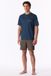 SCHIESSER - Pyjama kort - Heren - Deep Blue - Gestreept - Katoen - Maat M