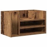 vidaXL - Bureau organizer - Oud hout - 44,5 x 24 x 25 cm - Bewerkt hout