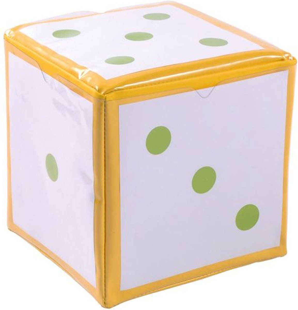 EDUPLAY Dobbelsteen met 6 vakken geel - Hout - 4260197679656