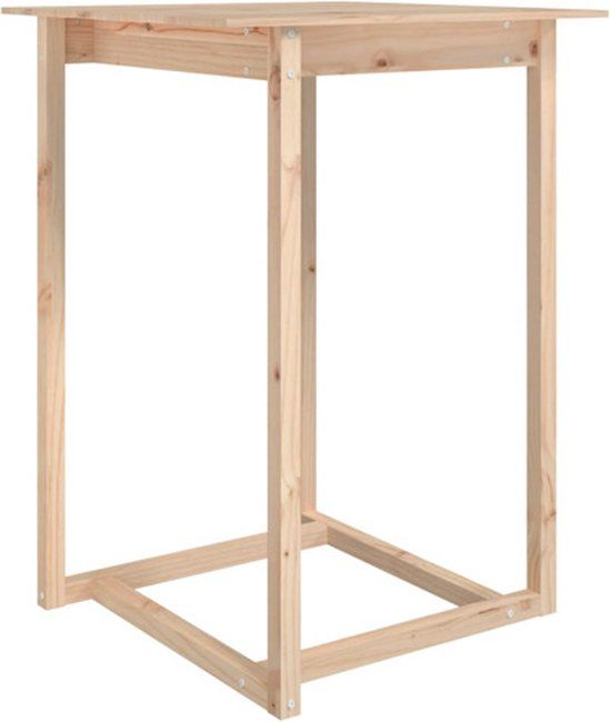 vidaXL Bartafel 80x80x110 cm massief grenenhout
