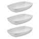 Bahama Warenvertriebs Gmbh Plat de service - 3x - blanc - 19 x 28 cm