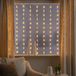 Konstsmide Kerstverlichting - Zeer warm witte LED sterren gordijn 140x120 CM